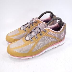 Footjoy Empower US Athletic Spikeless Golf Shoe Womens Size 8.5 98000 White Pink